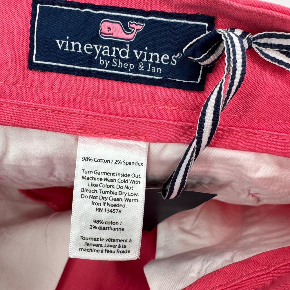 Vineyard Vines Shorts‎ Mens 28 (29x9 ACTUAL) Breaker 9" Coastal Pink NEW - Picture 5 of 7